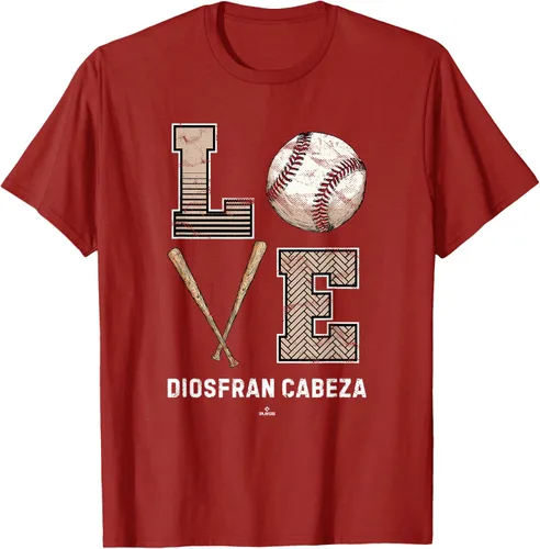 Vista 3 de Baseball Love Diosfran Cabeza Prospect Baseball Fan Gear T-Shirt