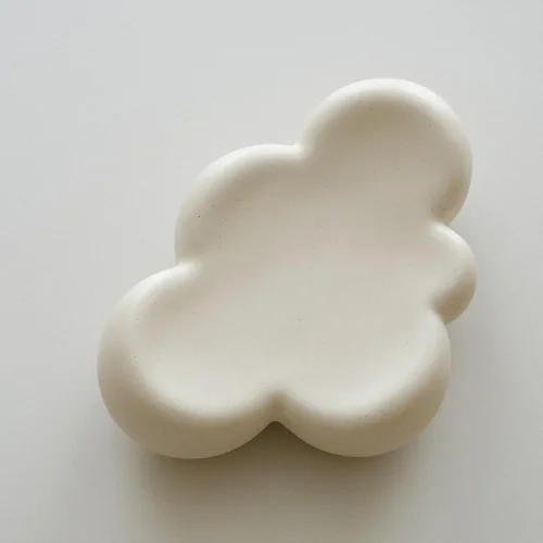 Vista 5 de WENSHUO Cube Cloud - Bandeja para joyas, plato para baratijas, crema mate