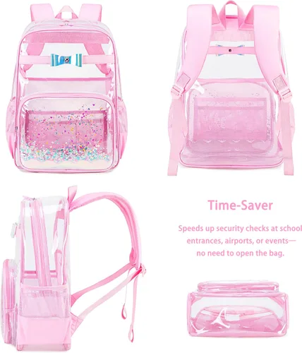 Vista 7 de Gazigo Mochila para niñas, escuela primaria, mochila de conejito para niñas, bonita mochila para niños y jardín de infantes preescolar