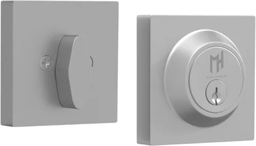 Vista 32 de Mega Handles - Cerradura de cerrojo SUANA I Cerradura de entrada - Cerradura de cerrojo cuadrada de alta resistencia para puertas zurdas o diestras
