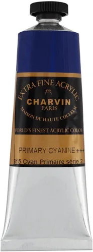 Vista 4 de Charvin Pintura acrílica profesional extrafina – verde absenta, tubo de 2.1 fl oz, pigmentos de triple fresado, resistente a la luz, pinturas