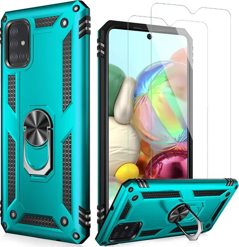 Vista 17 de LUMARKE Funda para Galaxy A51 4G con Protector de Pantalla, Pasa Prueba de Caída de 16 pies de Grado Militar, Cubierta Protectora para Teléfono