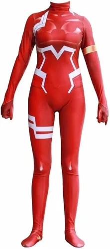 Vista 2 de Cosplay Life Zero Two Ichigo Darling in The Franxx - Disfraz de cosplay Traje de anime Zentai Tela de licra