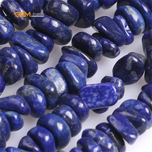 Vista 3 de GEM-Inside - Cuentas sueltas de lapislázuli natural de 0.236 x 0.315 pulgadas (0.236 x 0.315 in)