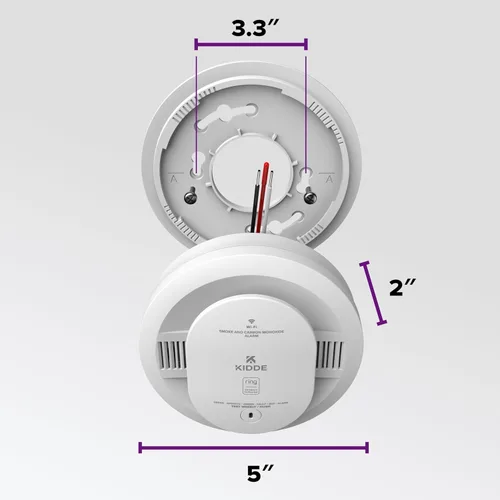 Vista 11 de Kidde Detector inteligente de humo y monóxido de carbono habilitado por la aplicación Kidde con cableado, respaldo de batería AA, alertas de voz