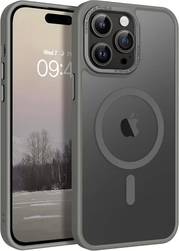 Vista 22 de BENTOBEN Funda magnética para iPhone 14 Pro [compatible con Magsafe] translúcida mate 14 Pro, delgada, a prueba de golpes, para mujeres, hombres