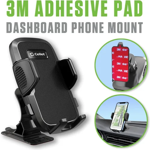 Vista 2 de Cellet Soporte para tablero de automóvil, soporte para teléfono inteligente 3M, soporte para teléfono celular compatible con iPhone 16 Pro Max