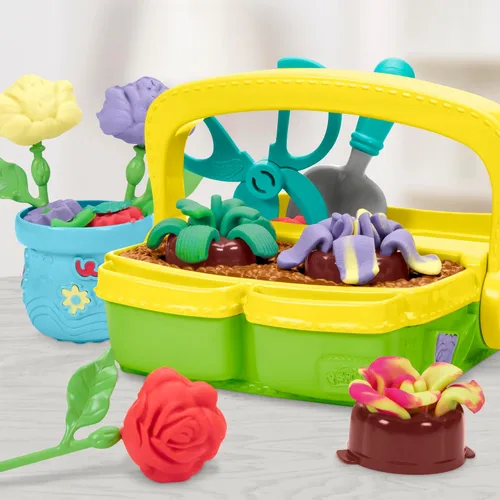 Vista 7 de Play-Doh Juego de juguetes de jardín de flores florecientes, juego de simulación de naturaleza, artes y manualidades para niños, regalos de relleno