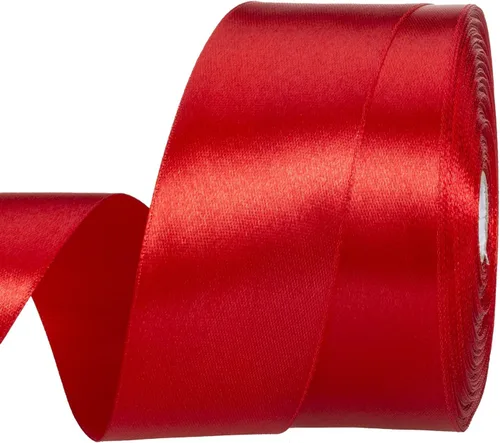 Vista 77 de YASEO - Cinta de satén sólido verde manzana de 1 pulgada para envolver regalos, 50 yardas Soft, Satiny, Colorfast, Polyester Fabric, Ease of Use