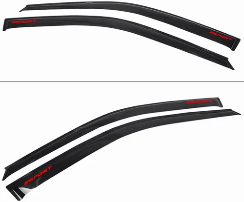 Vista 4 de EVPROXP - Visera de protección contra la lluvia compatible con Civic Coupe Hatchback 92-95, deflector de ventilación de ventana lateral, tinte