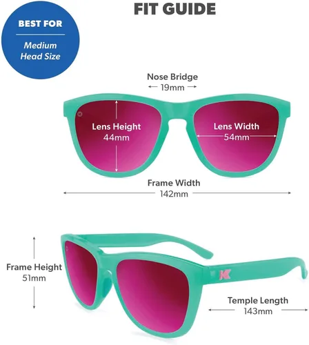 Vista 4 de Knockaround Gafas de sol polarizadas prémium para hombres y mujeres, protección UV400