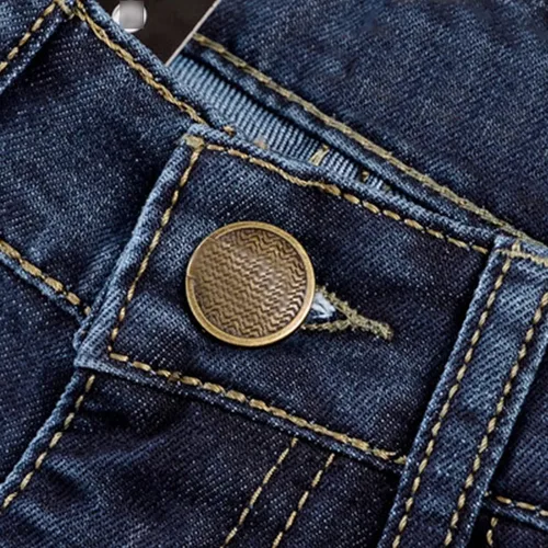 Vista 4 de Jeans clásicos de ajuste relajado para hombre, ligeros, rectos, de pierna lavada, retro, desgastados, de ajuste holgado