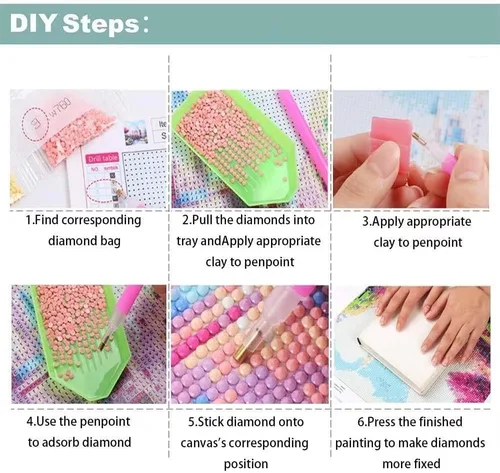 Vista 3 de ZKOPAVS Kits de pintura de diamantes para adultos, lindas medusas rosas para adultos y niños, para sala de estar, dormitorio, decoración de pared, 8