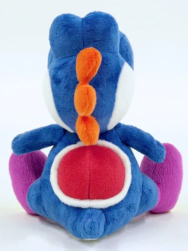 Vista 3 de Sanei Super Mario All Star Collection Yoshi - Peluche pequeño, Azul