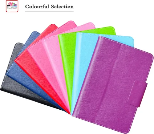 Vista 7 de MAMA MOUTH Funda para tablet RCA 10 Viking Pro/Viking II/Cambio W101 (V2) 2 en 1 de 10.1 pulgadas, color negro, piel sintética, soporte plegable