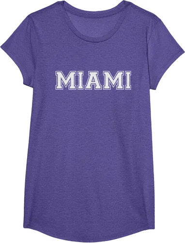 Vista 61 de Camiseta de regalo deportiva estilo universitario Miami Florida, Negro, S