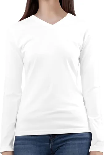 Vista 7 de BaHoki Essentials Camisetas de manga larga con cuello en V gran elasticidad y capa diseñadas para un máximo rendimiento