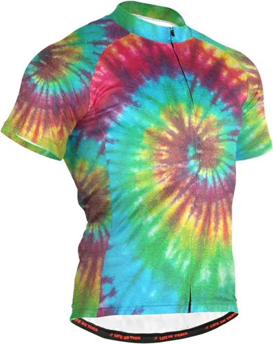 Vista 33 de Camiseta de ciclismo de manga corta para hombre Multi-Color 1