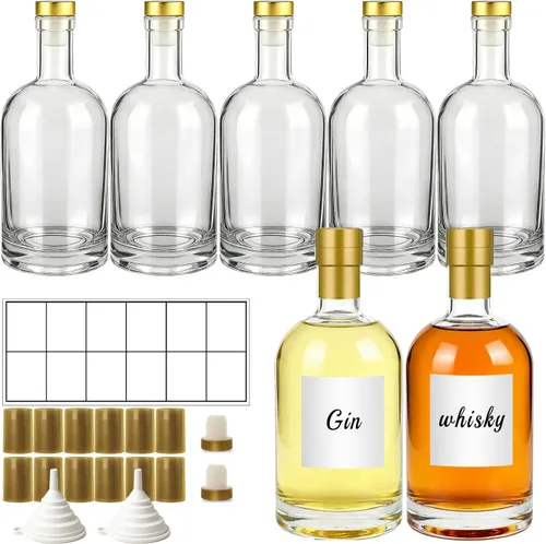 Vista 16 de TBWIND Paquete de 12 botellas de vidrio ámbar de 12 onzas / 12.7 fl oz con 12oz/ 12.7 fl oz