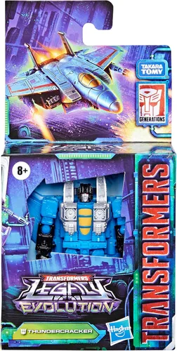 Vista 4 de Transformers Toys Legacy Evolution Core Thundercracker Toy de 3.5 pulgadas, figura de acción para niños y niñas a partir de 8 años