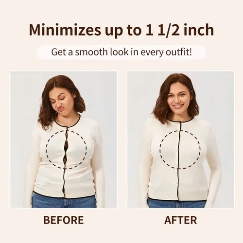 Vista 6 de CALVENA Sujetador sin tirantes para mujer, sin forro, con aros, minimizador de talla grande, sin costuras, brasier bandeau para busto grande