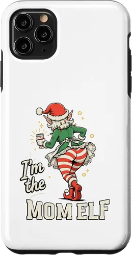 Vista 13 de I'm The Mom Elf Funny Matching Family Christmas Group Case for iPhone 16