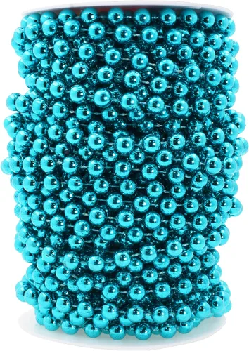 Vista 45 de Mandala Crafts Rollo de cadena de perlas negras de 0.157 pulgadas (0.157 in), guirnalda de perlas de 44 yardas para decoración de bodas, arreglos