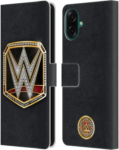 Vista 317 de Head Case Designs Officially Licensed WWE Cruiserweight Champion Title Belts Leather Wallet Case Compatible with Samsung Galaxy A07 4G Campeón