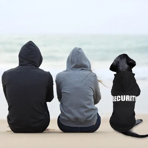 Vista 2 de Sudadera con capucha para perro, suéter de seguridad para perro, suave forro polar cepillado, sudadera con capucha con bolsillo para perros medianos