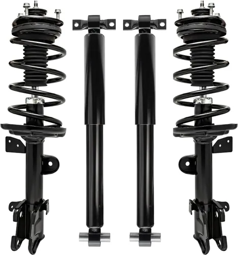 Vista 72 de Detroit Axle - Puntales y Amortiguadores para Chevy Traverse Buick Enclave GMC Acadia Saturn Outlook 2007-2012, 2 puntales delanteros con resorte