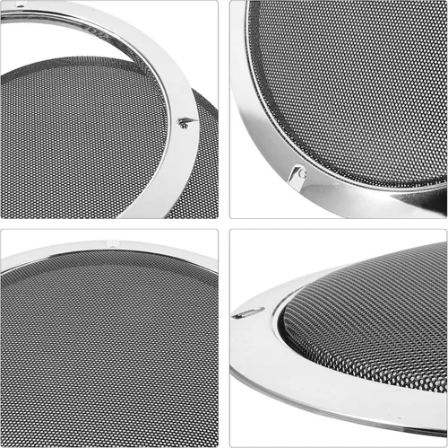 Vista 8 de VICASKY Cubierta de parrilla para altavoz de automóvil, red de protección de malla de hierro duradera para fácil instalación, accesorios de audio