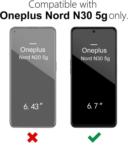 Vista 2 de oakxco Funda para teléfono Oneplus Nord N30 0.18 oz con agarre de silicona líquida, bonita funda de gel TPU suave delgada y delgada de goma suave