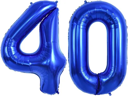 Vista 120 de Toniful - Globos de helio grandes de números del 0 al 9 de 40 pulgadas, color negro, globos digitales de número 0, globos de papel de aluminio