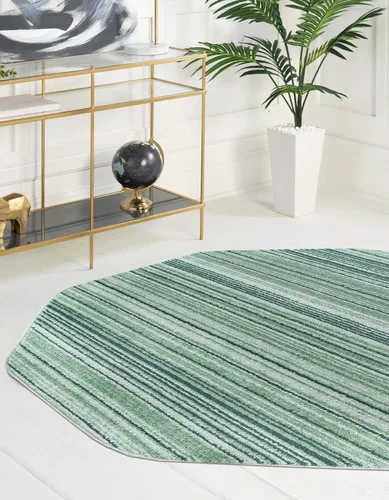 Vista 23 de Unique Loom Gemstone Collection - Alfombra de área - Topacio (2' x 5' 11" corredor, marfil / marrón)