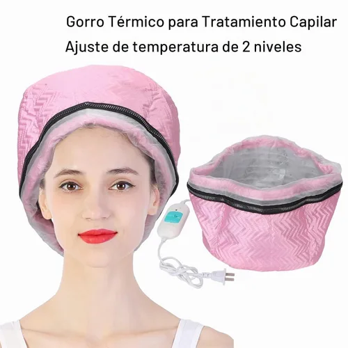 Vista 2 de Casquillo de calefacción, casquillo del tratamiento térmico del cabello. Temperatura ajustable Deep Conditioning Electric Heat Cap