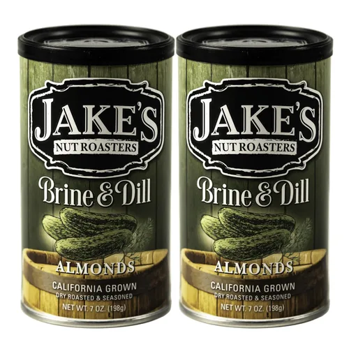 Vista 11 de Jake's Nut Roasters - Almendras para barbacoa (paquete de 2) almendras sazonadas tostadas secas enteras - Bocadillo alto en proteínas con sabor a