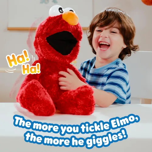 Vista 6 de Sesame Street Tickle Me Elmo Giggle Max 18-Inch Interactive Plush Toy