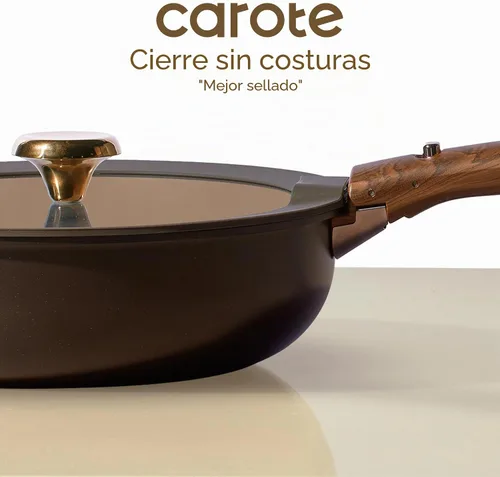 Vista 7 de CAROTE 25pcs Ceramic Cookware Set, Pots and Pans Set with Detachable Handle
