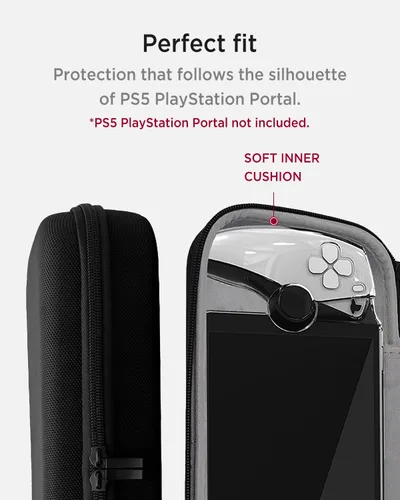 Vista 3 de Miimall Compatible with PlayStation Portal Travel Case, PS Portal Carrying Case PU + EVA Shockproof Anti Scratch Hard Travel Carrying Case Travel