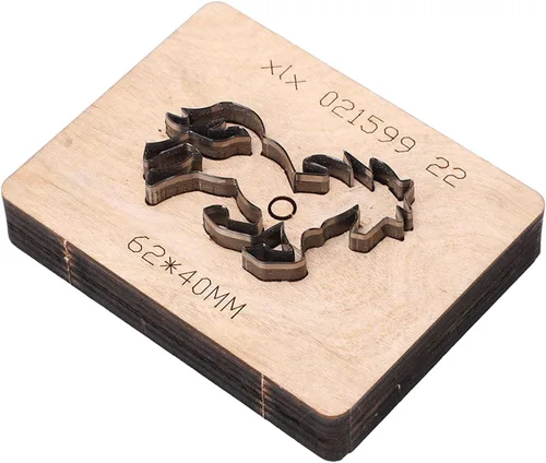 Vista 3 de Garosa Troqueles de corte de cuero con forma de caballo Troqueles de metal para álbumes de recortes cortados plantillas hechas a mano Plantilla