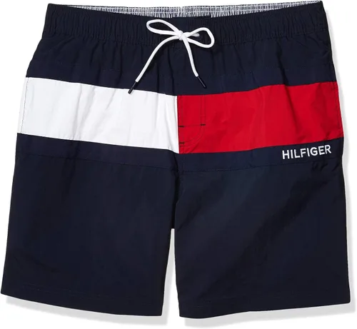 Vista 4 de Tommy Hilfiger Traje de baño con bandera de 7 pulgadas para hombre con secado rápido