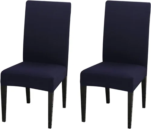 Vista 37 de Dimatic Paquete de 2 fundas elásticas de licra para sillas de comedor, extraíbles y lavables, fundas protectoras para sillas de comedor, cocina