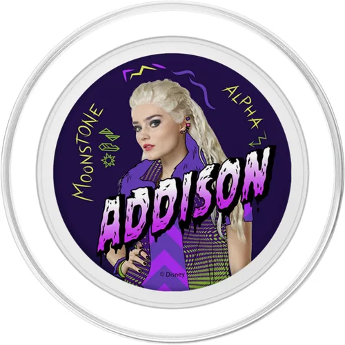 Vista 2 de Disney Zombies Addison Moonstone Alpha Portrait PopSockets MagSafe PopGrip para iPhone