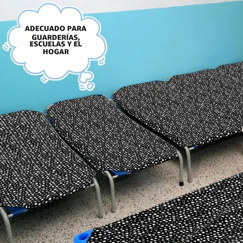 Vista 6 de Peryiter Juego de 6 sábanas para cuna, tamaño estándar de 24 x 51 pulgadas, para tapete de siesta para niños pequeños con bonito patrón y bucles