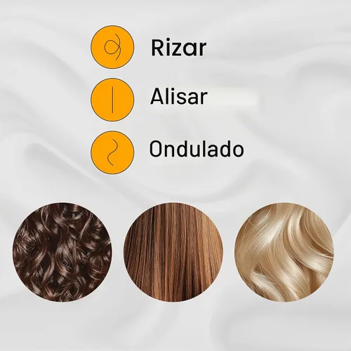 Vista 4 de GK HAIR D700 Titanium Styling Flat Iron Professional Fast Heat Straightener Amarillo (D700)