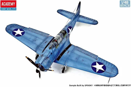 Vista 6 de Academy 12345 1/48 US Navy SBD-3 Dauntless, Operación Midway Modelo de plástico, color moldeado