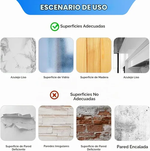 Vista 4 de Soporte para barra de ducha, paquete de 12 soportes de barra de Transparente
