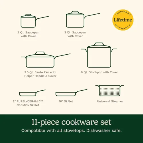 Vista 7 de Cuisinart Juego de utensilios de cocina Elegance negro mate de 11 piezas, MBK89-11
