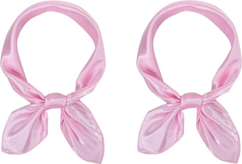 Vista 24 de American Trends Bufanda de seda para mujer, bufandas de satén para la cabeza, bufanda cuadrada para el cuello, bufanda ligera de seda como bandana
