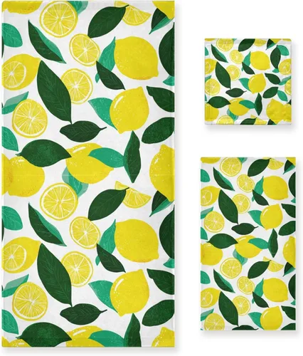 Vista 15 de Pfrewn Juego de 3 toallas de baño de Navidad con flamenco tropical, palmera y cangrejo, toallas de baño, suaves y absorbentes, toallas de mano